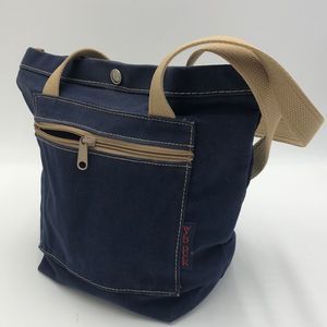 Blue Denim/beige shoulder bag by Wild Duck